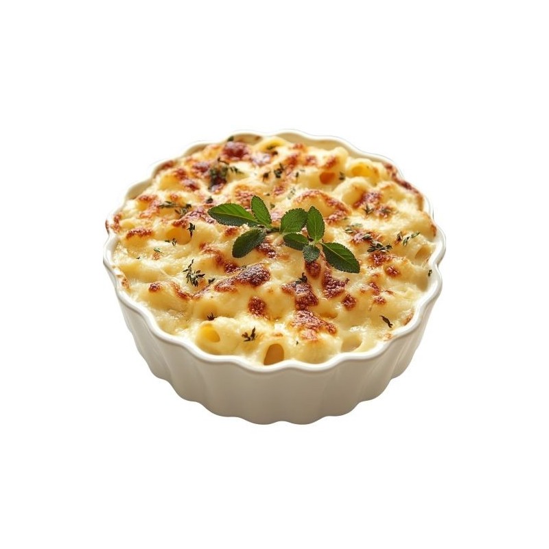 Gratin de pâtes au jambon